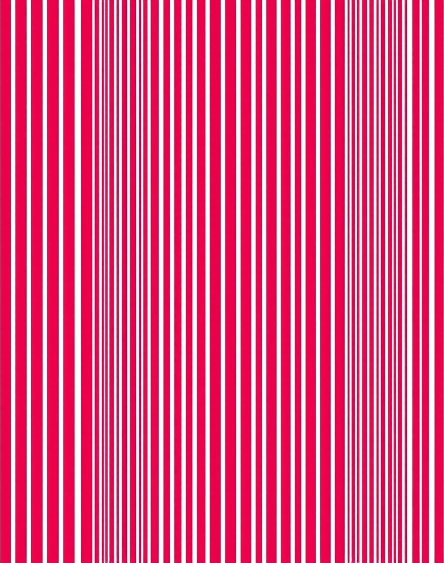 Crimson White Vertical Stripe Ribbed Rug
