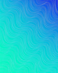 Oceanic Blue Gradient Wavy Lines Rug