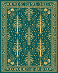 Emerald Trees Forest Symmetry Rug