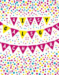 Bright Confetti Triangle Garland Rug
