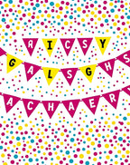 Bright Confetti Triangle Garland Rug