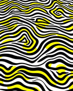 Bold Yellow Black Abstract Zebra Rug