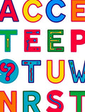 Colorful Alphabet Question Mark Rug