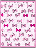 Pink Pastel Bows All Over Rug