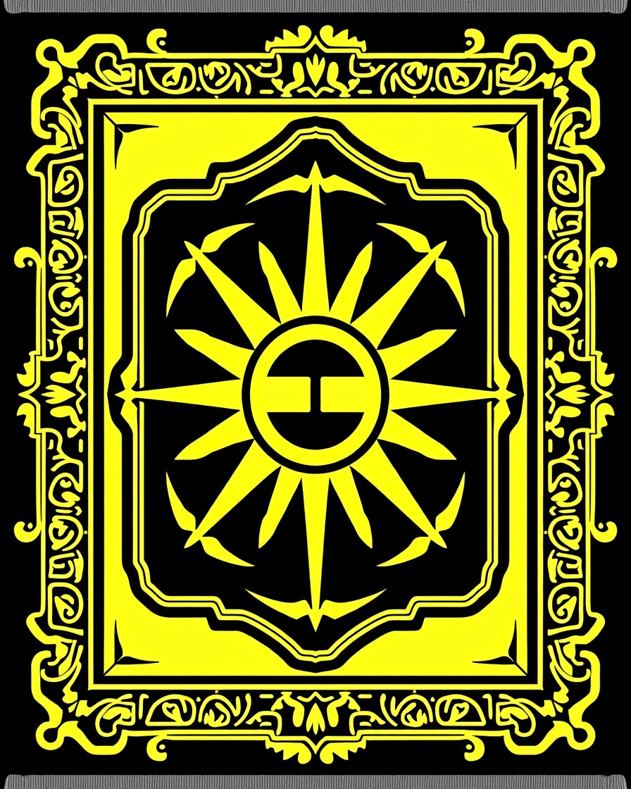 Radiant Sunburst Art Deco Rug
