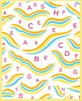 Playful Alphabet Waves Rug