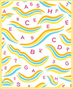 Playful Alphabet Waves Rug