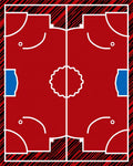 Bright Red Cobalt Courtside Appeal Rug