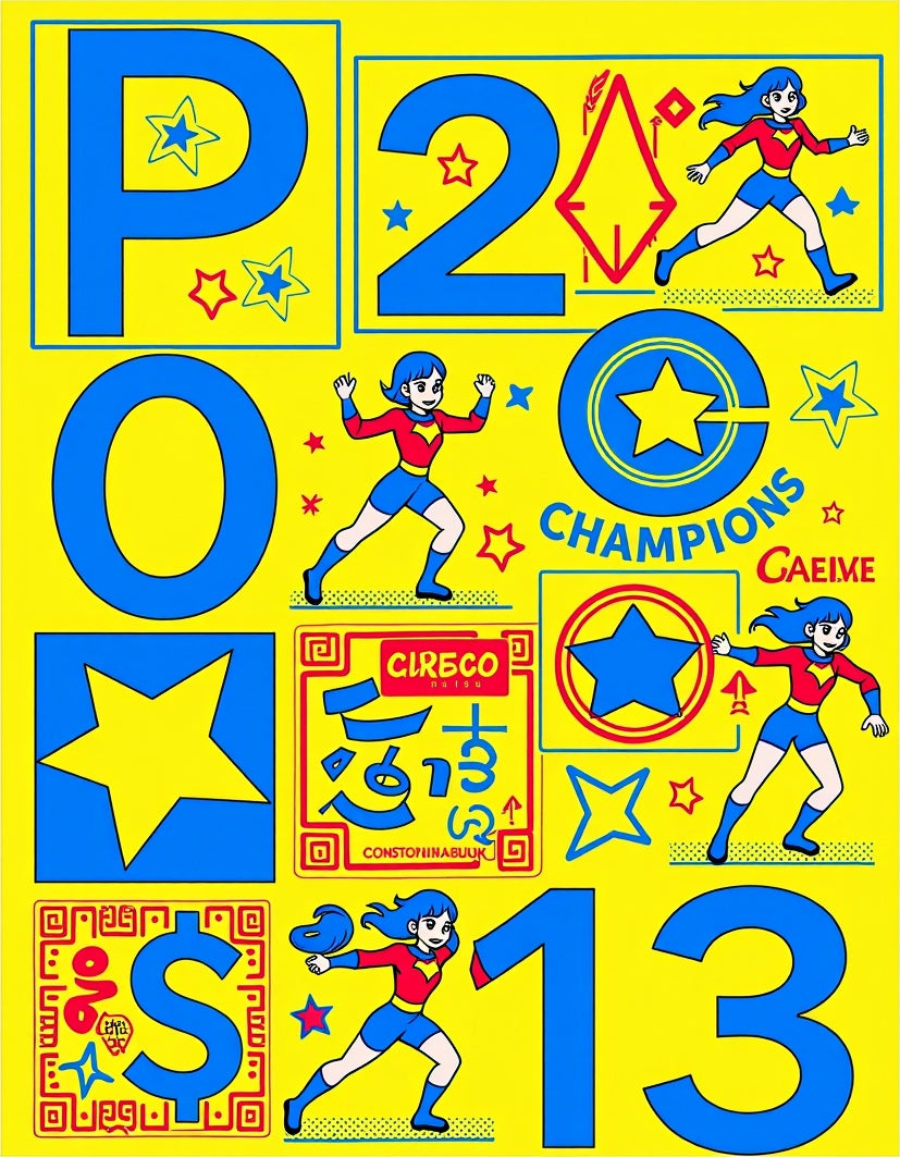 Retro Superhero Comic Starburst Rug