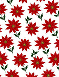 Vibrant Red Floral Branch Arrangement Rug