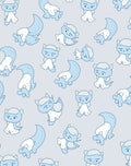 Playful Blue Whimsical Creature Toss Rug