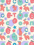 Cute Cartoon Animal Letter Cloud Rug