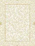 Golden Vines Floral Medallion Rug