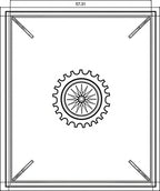Ornate Sunburst Compass Medallion Square Rug