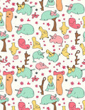 Whimsical Pastel Creatures Garden Rug
