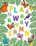 Playful Jungle Animals Alphabet Nursery Rug