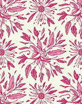 Vibrant Pink Floral Radiating Bloom Rug