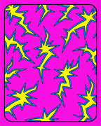 Electric Yellow Cosmic Stars Rug
