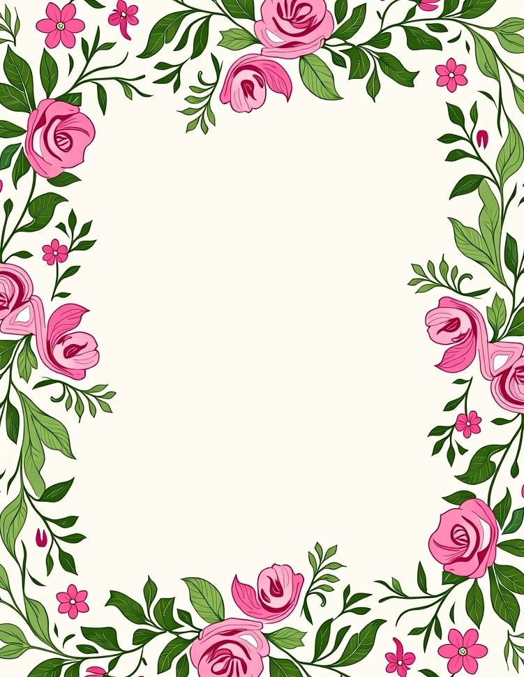 Pink Blossom Garden Vine Rug