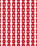Bold Red Repeating Chain Links Rug