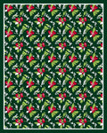Deep Forest Red Berry Botanical Repeats Rug
