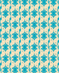 Turquoise Geometric Arabesque Medallion Rug