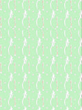 Pale Green White Twig Star Accents Rug