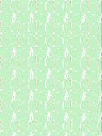 Pale Green White Twig Star Accents Rug