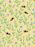 Yellow Daisy Bee Meadow Rug