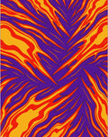 Vibrant Purple Fire Swirl Rug