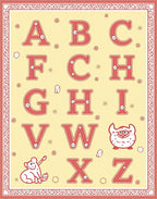 Whimsical Alphabet Kids Play Rug