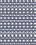 Navy Blue Ornate Lattice Rug