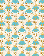 Blue Yellow Object Autumn Foliage Repeat Rug