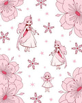 Pink Cherry Blossom Girls Stars Rug
