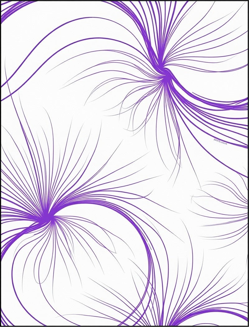 Vibrant Purple Swirl Burst Rug