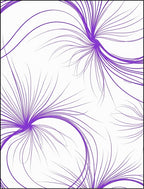 Vibrant Purple Swirl Burst Rug
