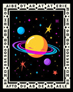 Cosmic Sky Planet Starry Night Rug