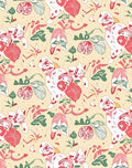 Whimsical Coral White Figures Garden Rug