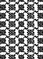 Black White Abstract Geometric Square Rug