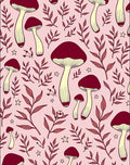 Whimsical Mushroom and Foliage Tableau Rug