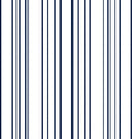 Classic Navy Vertical Stripes Rug