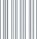 Classic Navy Vertical Stripes Rug