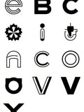 Modern Black And White Alphabet Collage Rug