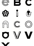 Modern Black And White Alphabet Collage Rug
