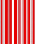 Bold Red White Vertical Stripe Rug