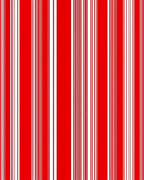 Bold Red White Vertical Stripe Rug