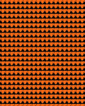 Orange Black Bat Silhouette Repeat Rug