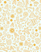 Whimsical Alphabet Scatter Rug