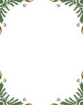 Golden Heart Greenery Corner Accents Rug