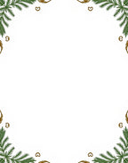 Golden Heart Greenery Corner Accents Rug